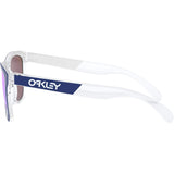 Oakley Men's Frogskins CF Sunglasses,OS,Polished Clear/Prizm Sapphire Polarized