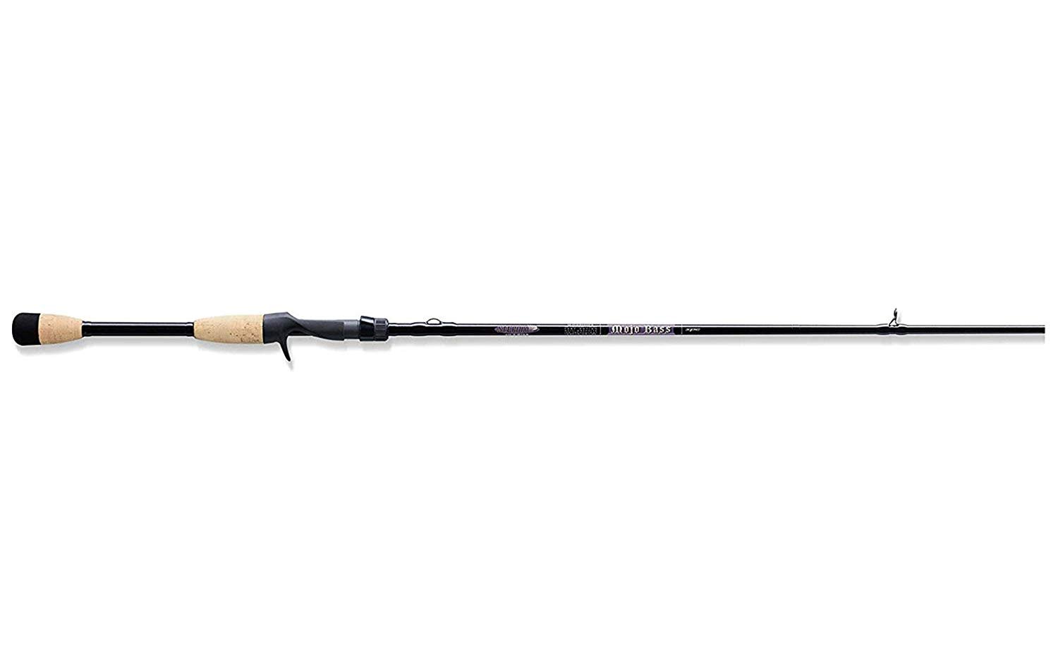 St.Croix Mojo Bass 6.8ft Mxf 1pc Casting Rod (Mjc68mxf), Titanium