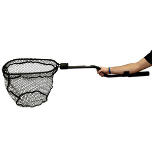 Yakattack Leverage Landing Net, 12" X 20" hoop, 47" long, with extension and foam for storing in rod holder